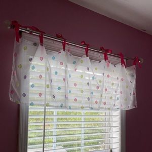 Shear  Polka Dot Valance